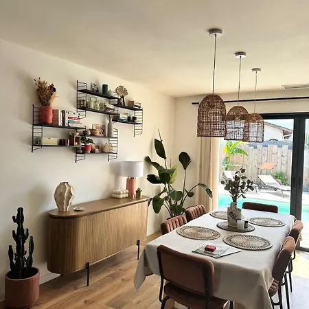 Maison Climatisee Avec Piscine Sur Le Bassin D'arcachon * Biganos