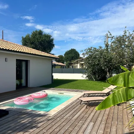 Maison Climatisee Avec Piscine Sur Le Bassin D'arcachon Feriehus Biganos