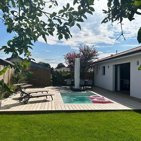 Feriehus Maison Climatisee Avec Piscine Sur Le Bassin D'arcachon Biganos