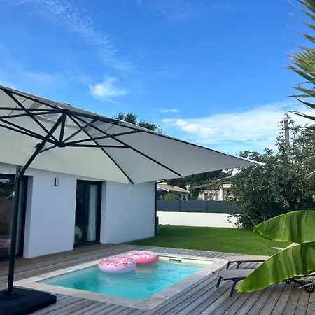 Maison Climatisee Avec Piscine Sur Le Bassin D'arcachon Feriehus